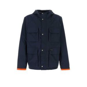 FAY Men's Hooded Parka with Multiple Pockets Men BLUE Outerwear